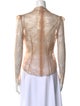 Pnina Tornai Lace Lace Pattern Blouse