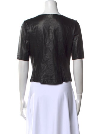 Pnina Tornai Square Neckline Short Sleeve Top