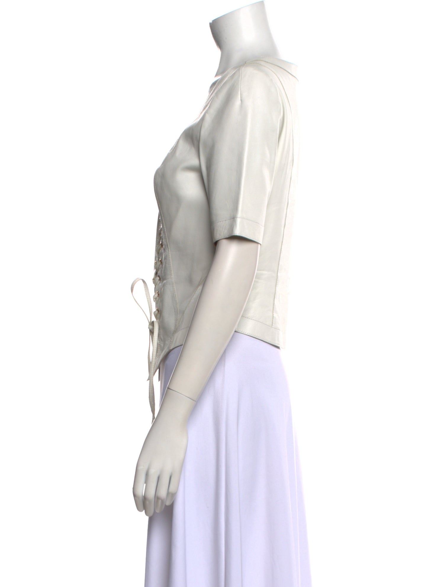 Pnina Tornai V-Neck Short Sleeve Blouse