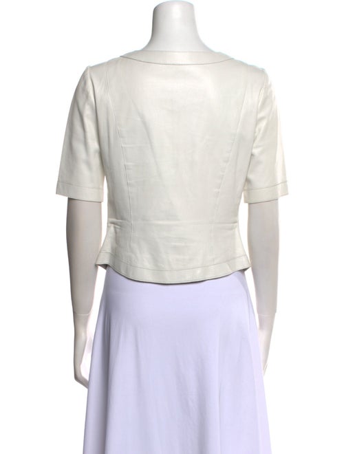 Pnina Tornai V-Neck Short Sleeve Blouse