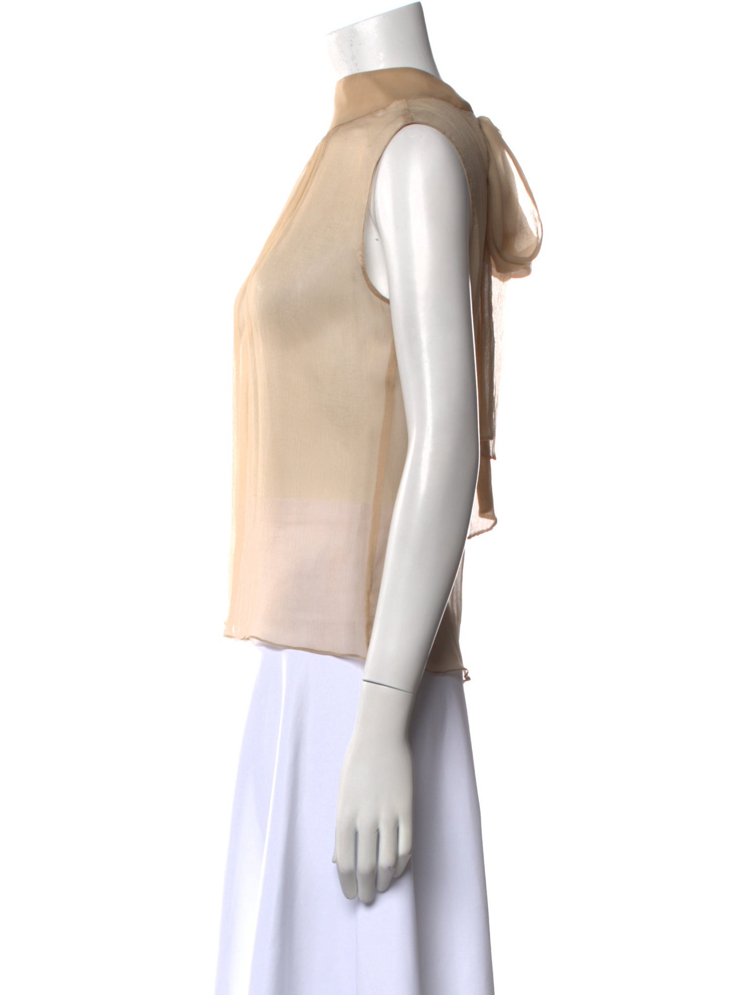 Pnina Tornai Mock Neck Sleeveless Top