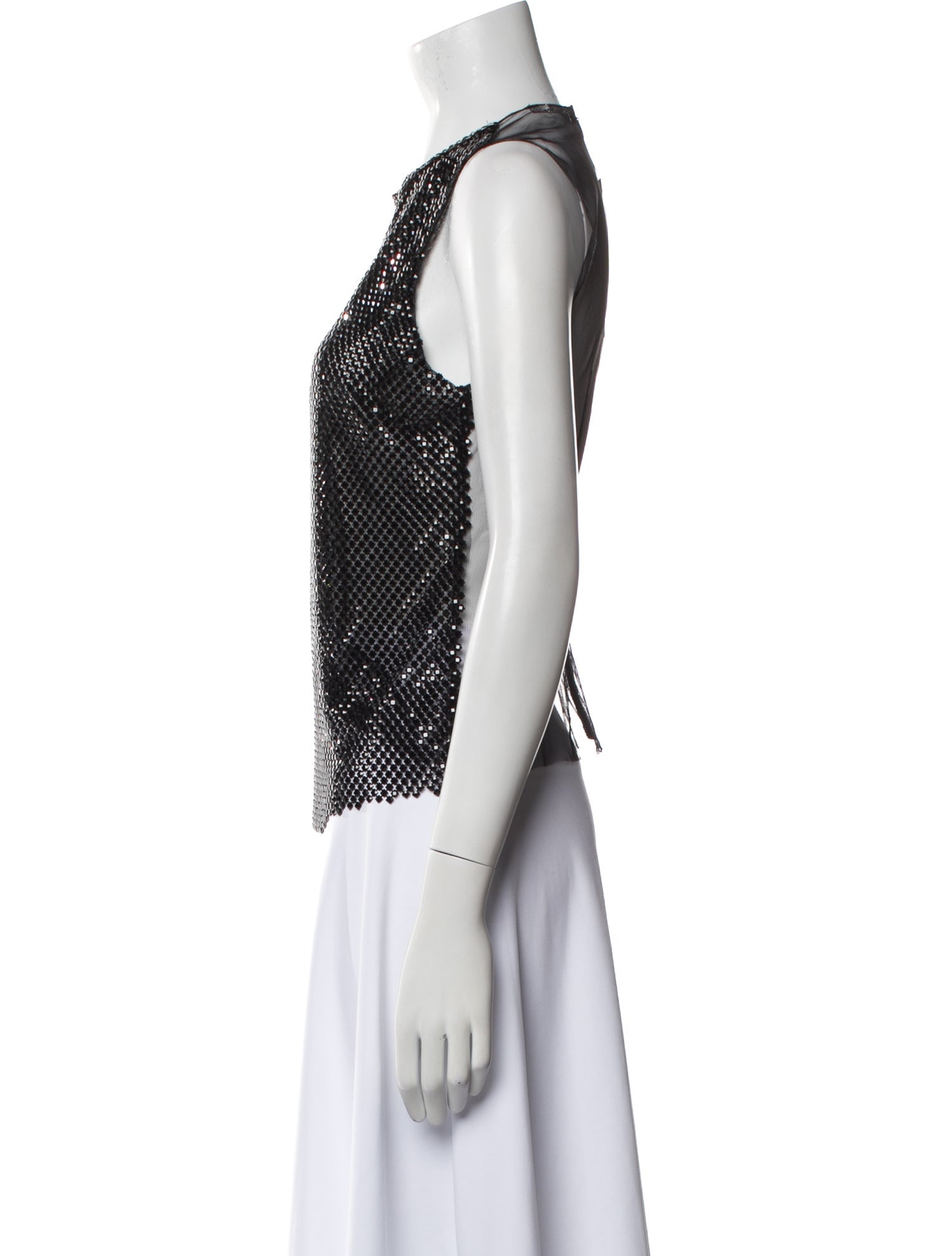 Pnina Tornai Printed Crew Neck Top