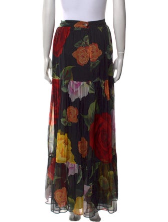 Pnina Tornai Floral Print Long Skirt