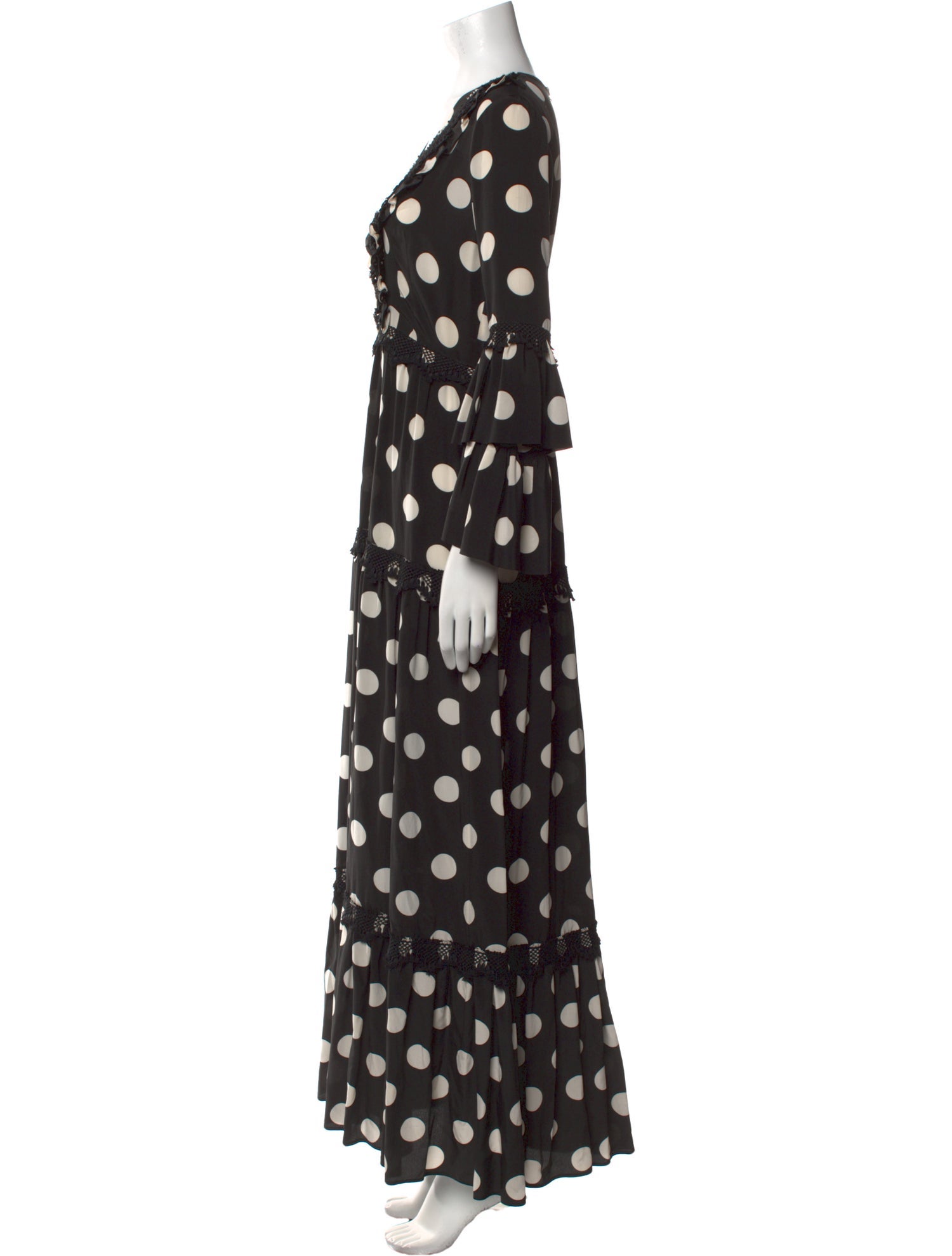 Pnina Tornai Polka Dot Print Long Dress