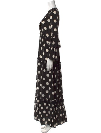 Pnina Tornai Polka Dot Print Long Dress