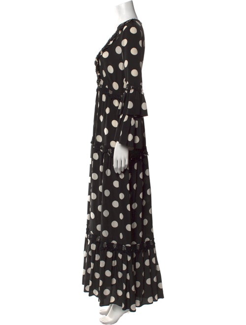 Pnina Tornai Polka Dot Print Long Dress
