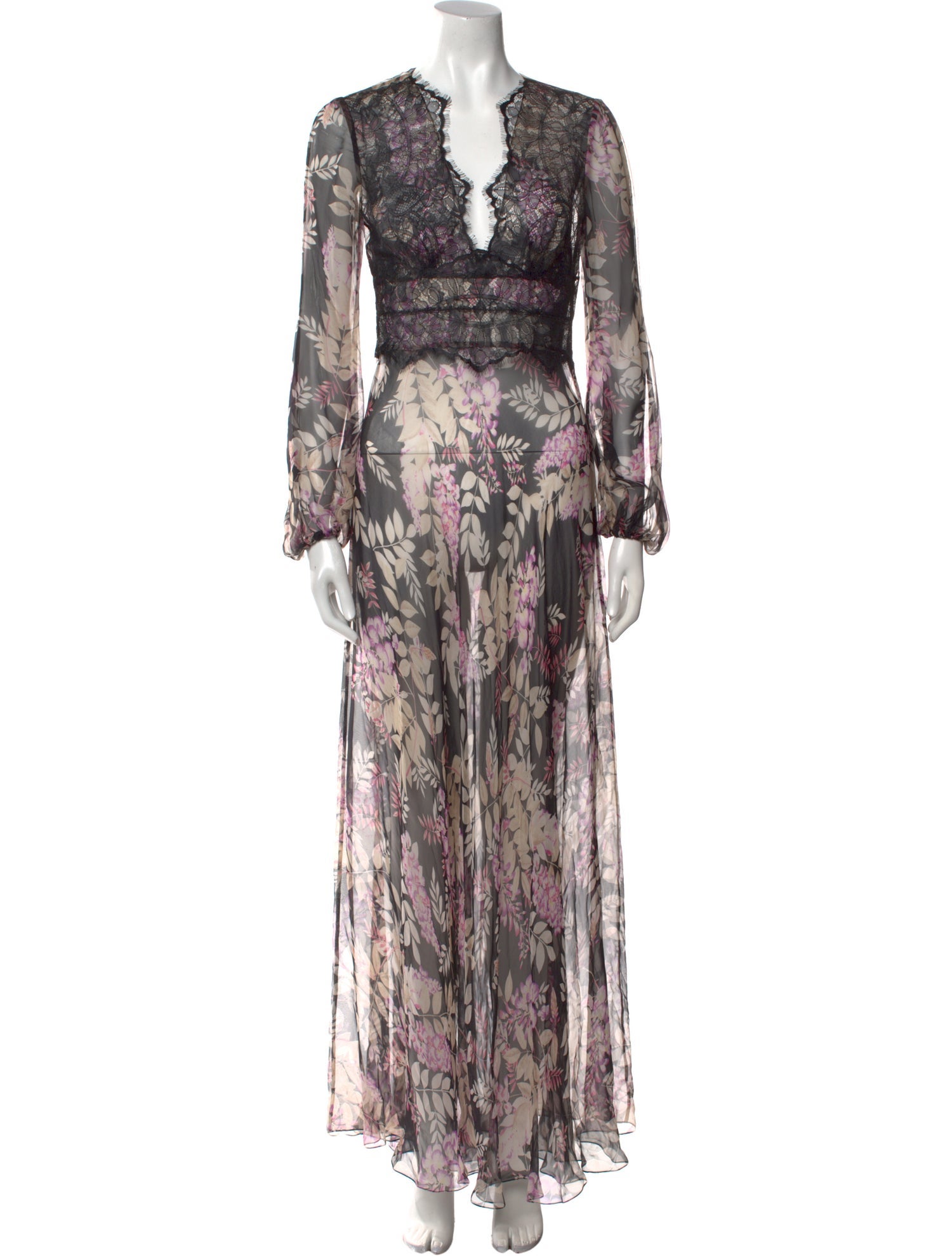 Pnina Tornai Floral Print Long Dress