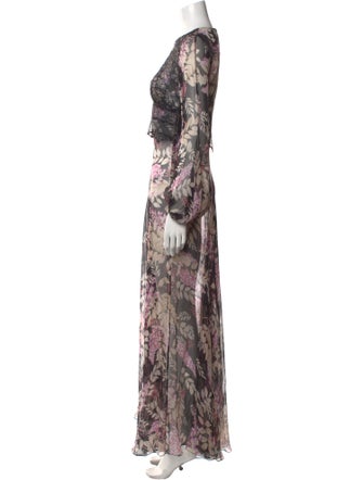 Pnina Tornai Floral Print Long Dress