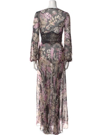 Pnina Tornai Floral Print Long Dress