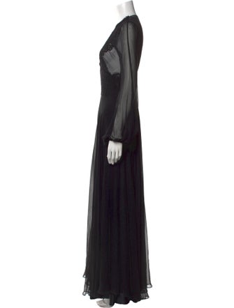 Pnina Tornai V-Neck Long Dress