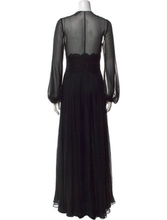 Pnina Tornai V-Neck Long Dress