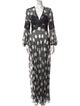 Pnina Tornai Polka Dot Print Long Dress