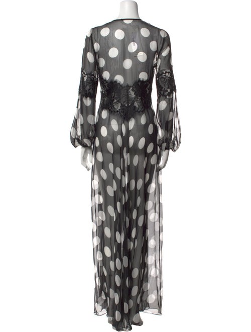 Pnina Tornai Polka Dot Print Long Dress