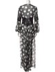 Pnina Tornai Polka Dot Print Long Dress