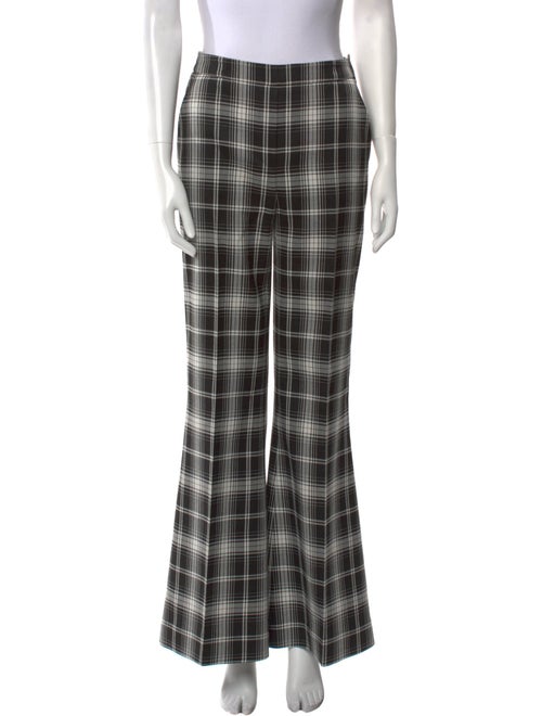 Pnina Tornai Plaid Print Flared Pants