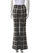 Pnina Tornai Plaid Print Flared Pants
