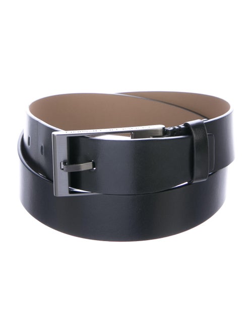 Porsche Design Wide Leather Belt black
