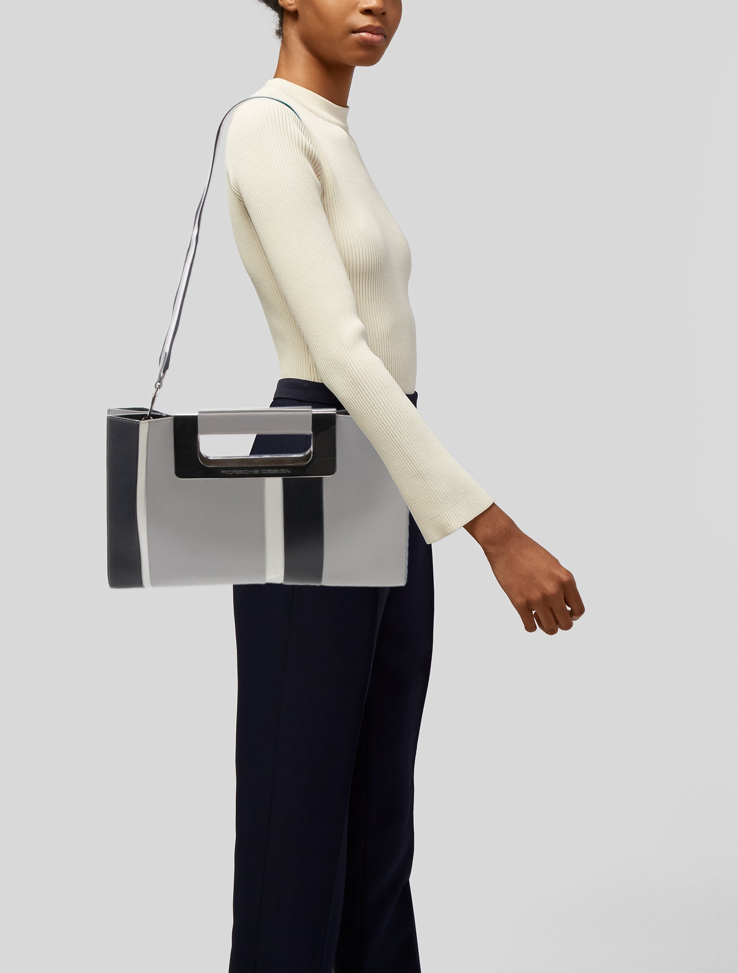 Porsche Design Leather Top Handle Bag