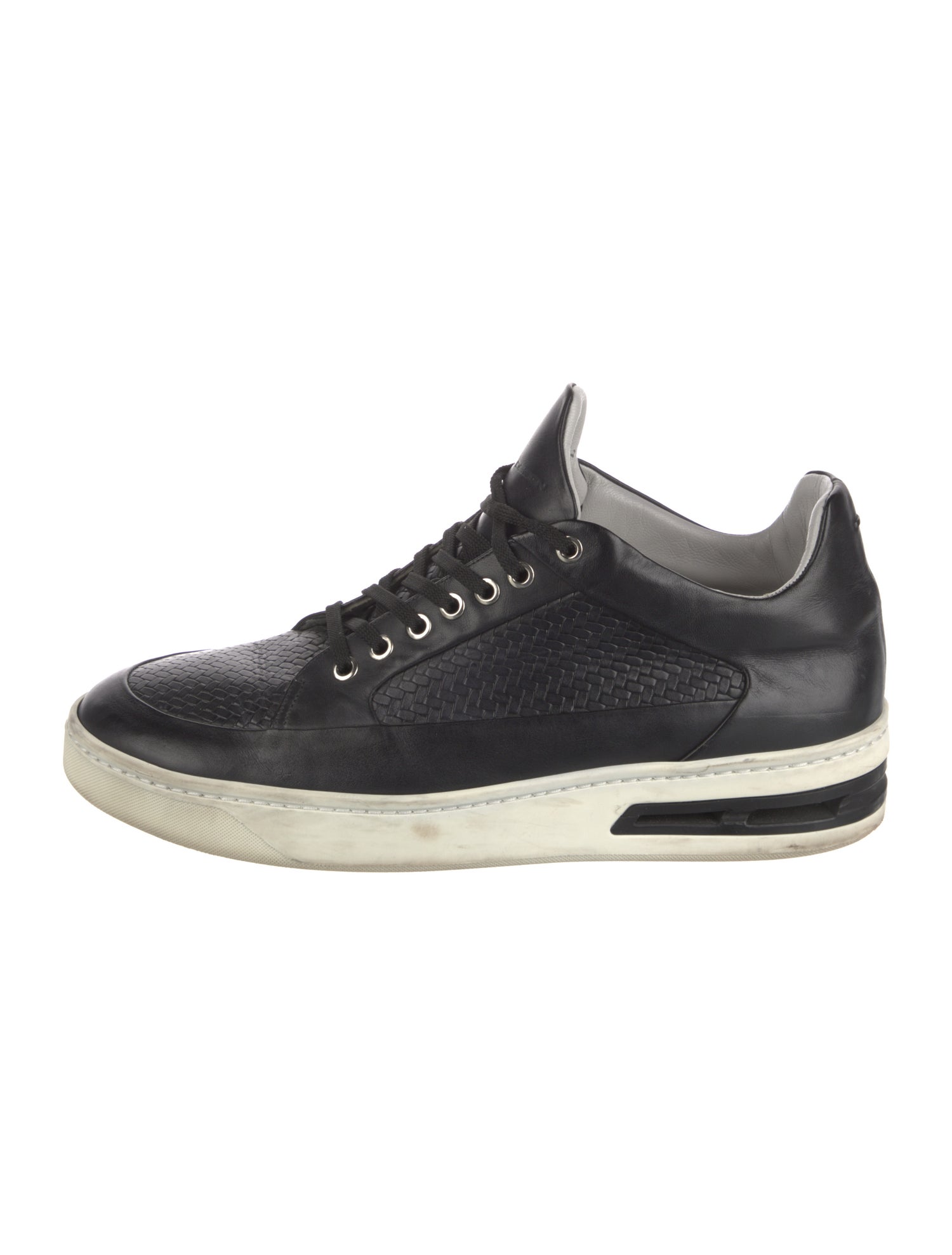 Porsche Design Leather Colorblock Pattern Sneakers