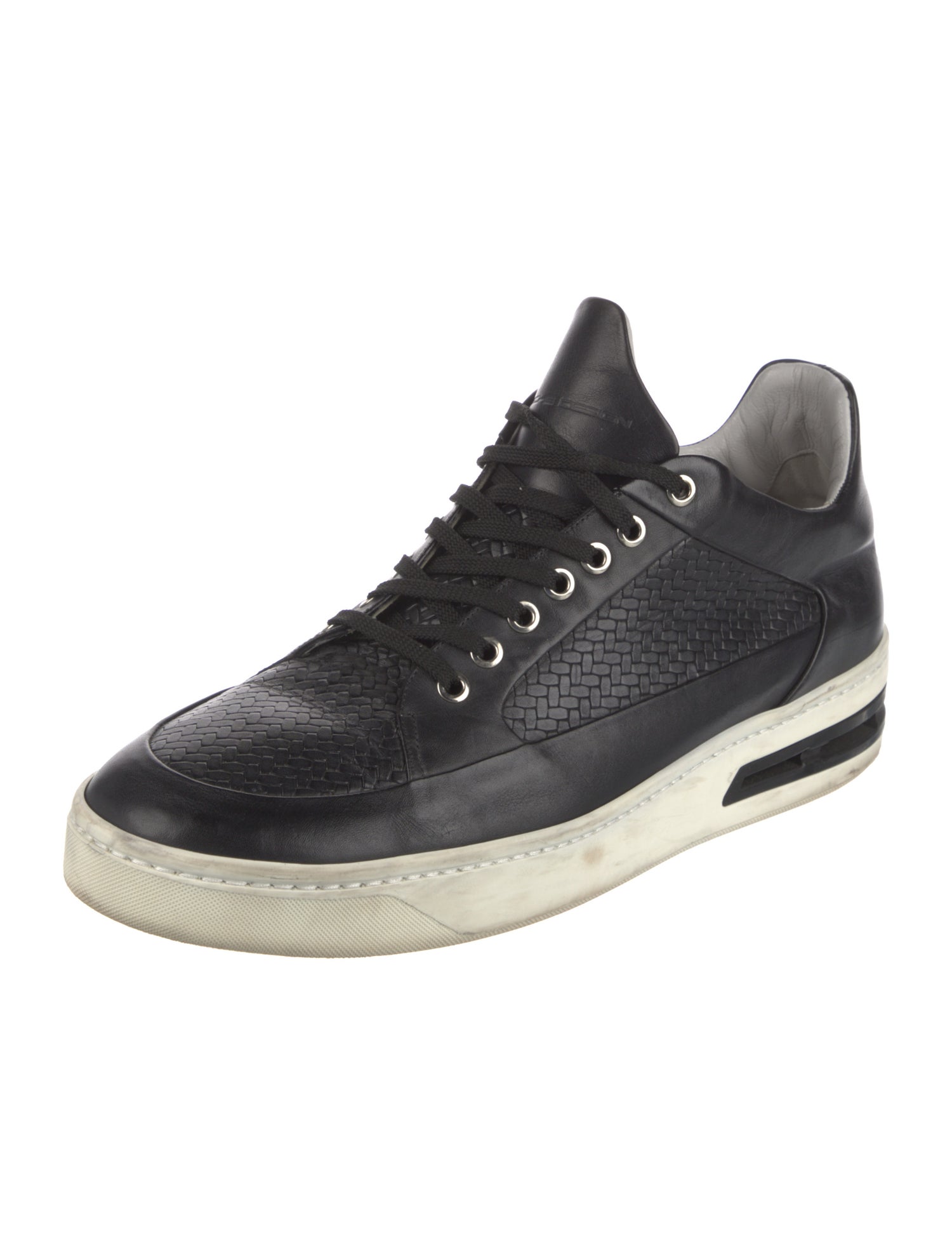 Porsche Design Leather Colorblock Pattern Sneakers