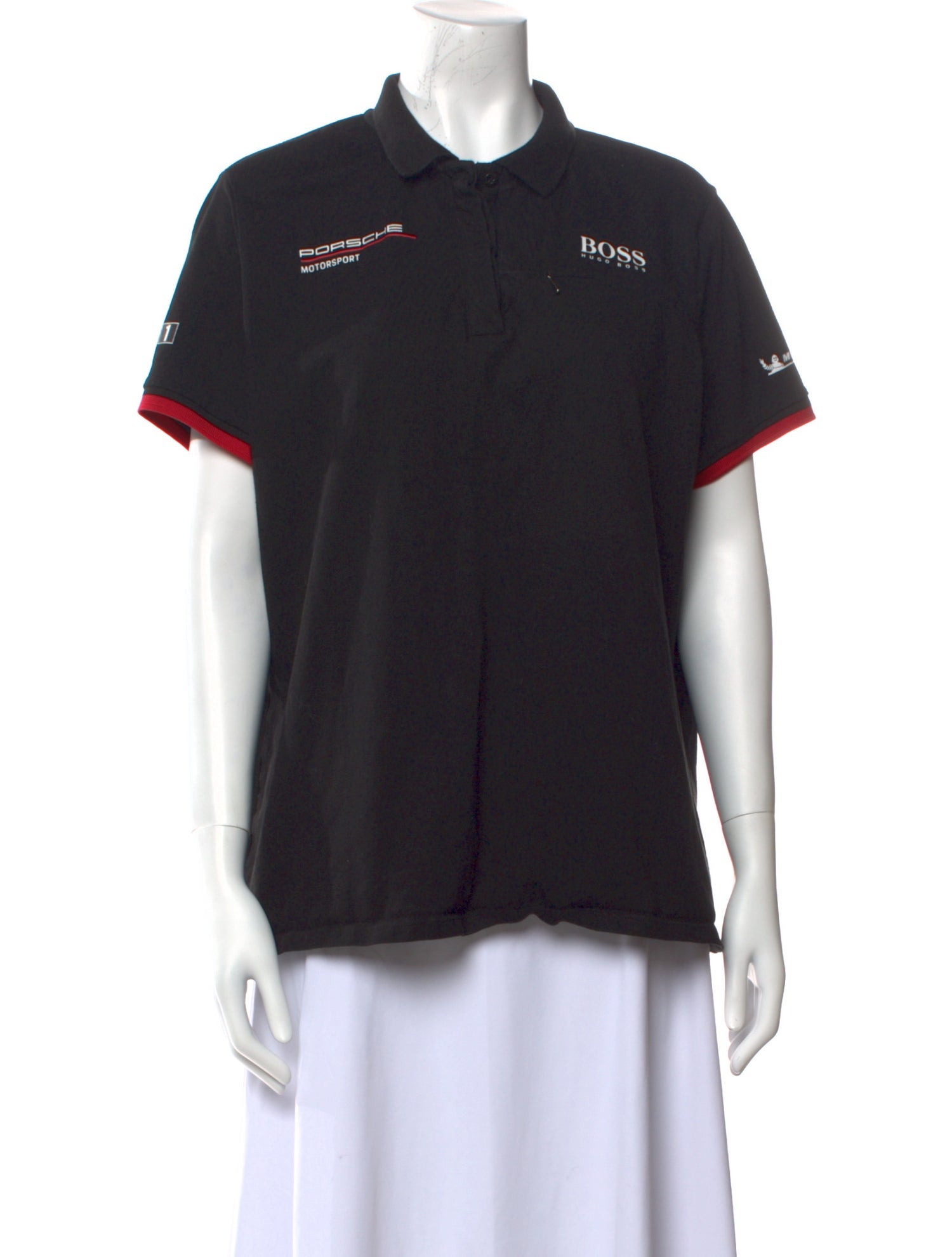 Porsche Design Graphic Print Short Sleeve Polo