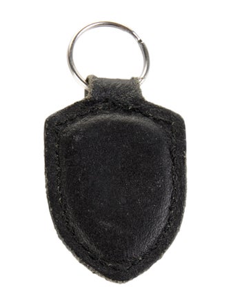Porsche Design Leather Crest Keychain