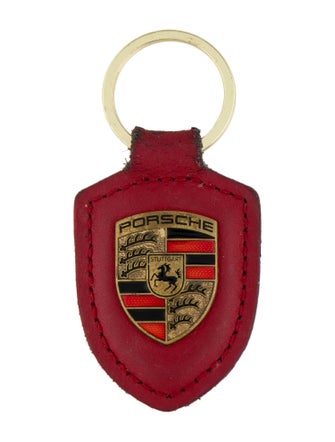 Porsche Design Porsche Design Leather Crest Keychain