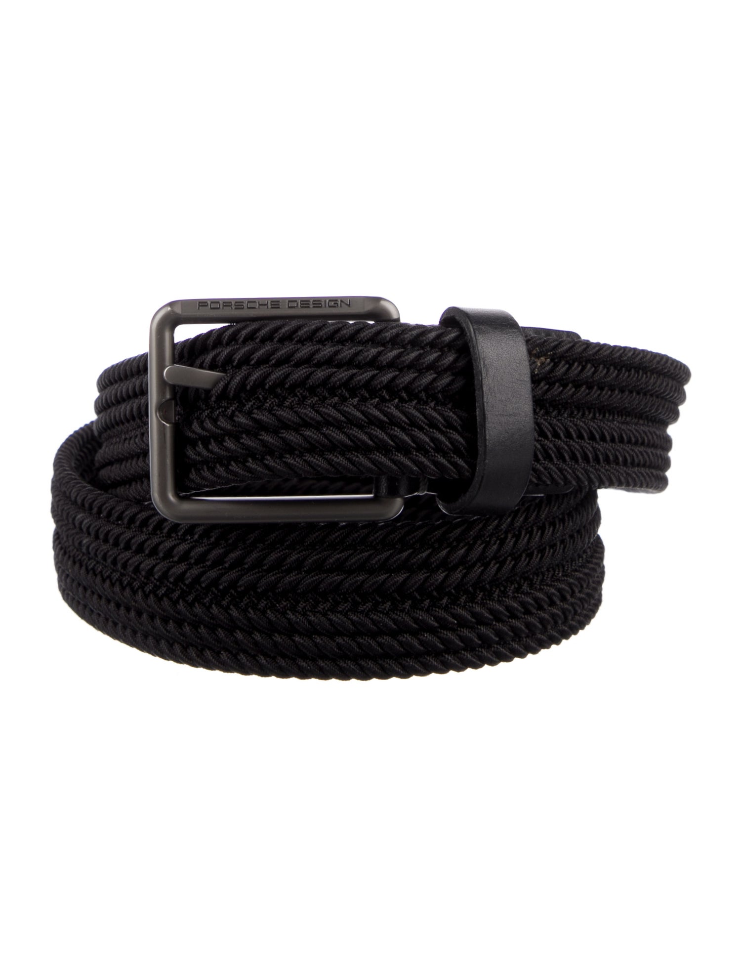 Porsche Design Braided Accents Waist Belt