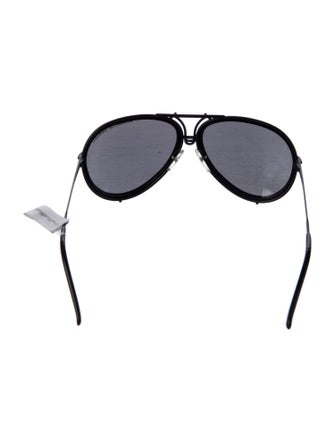 Porsche Design Aviator Mirrored Sunglasses