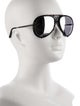 Porsche Design Aviator Mirrored Sunglasses