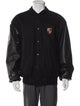 Porsche Design Wool Graphic Print Varsity Jacket