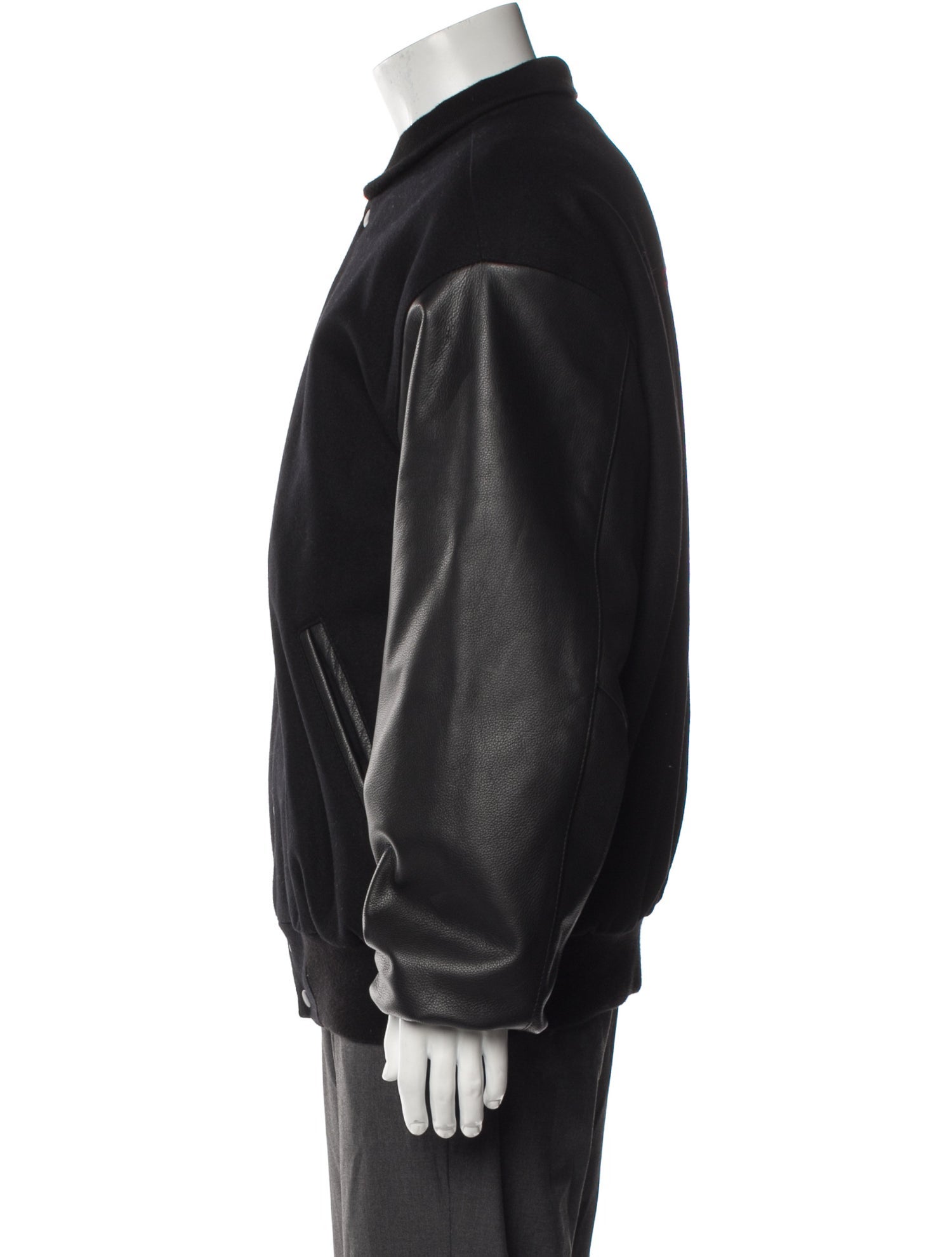 Porsche Design Wool Graphic Print Varsity Jacket