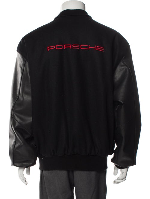 Porsche Design Wool Graphic Print Varsity Jacket