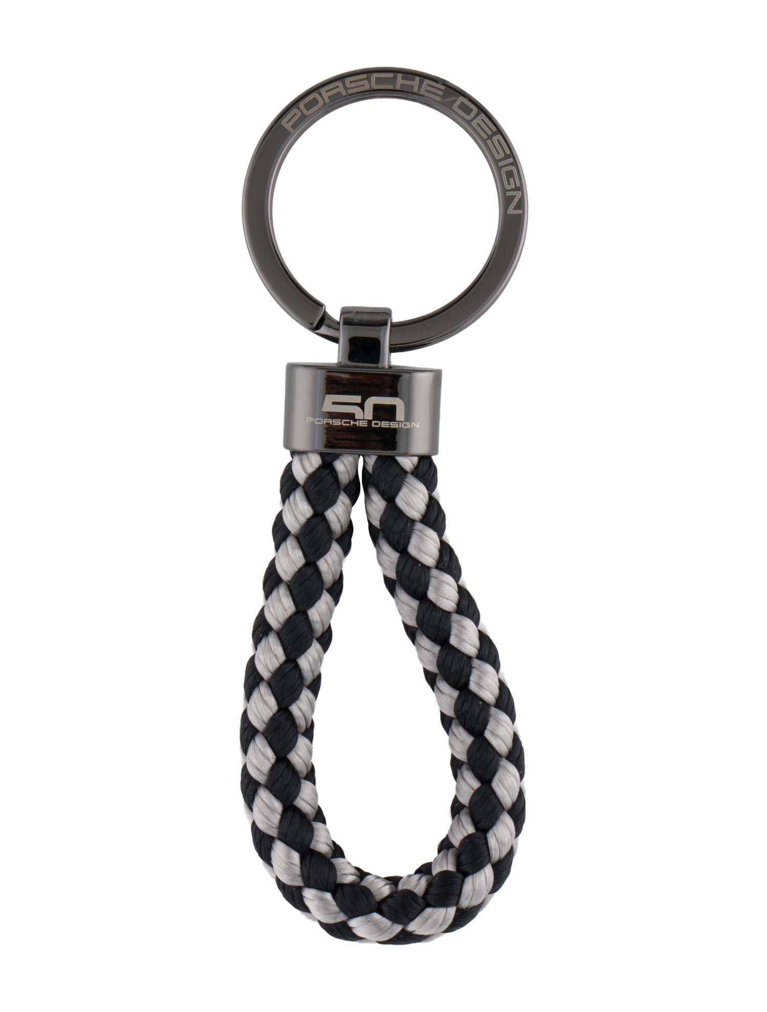 Porsche Design Two-Tone Woven Keychain