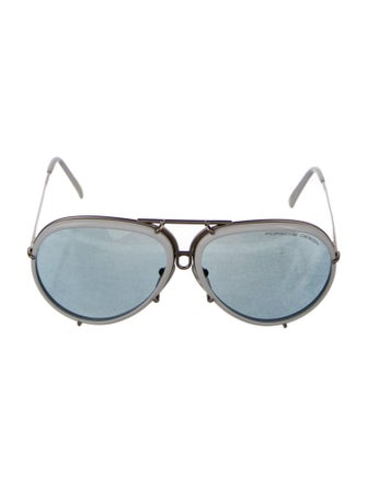 Porsche Design Aviator Mirrored Sunglasses