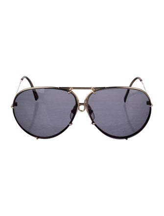 Porsche Design Aviator Mirrored Sunglasses