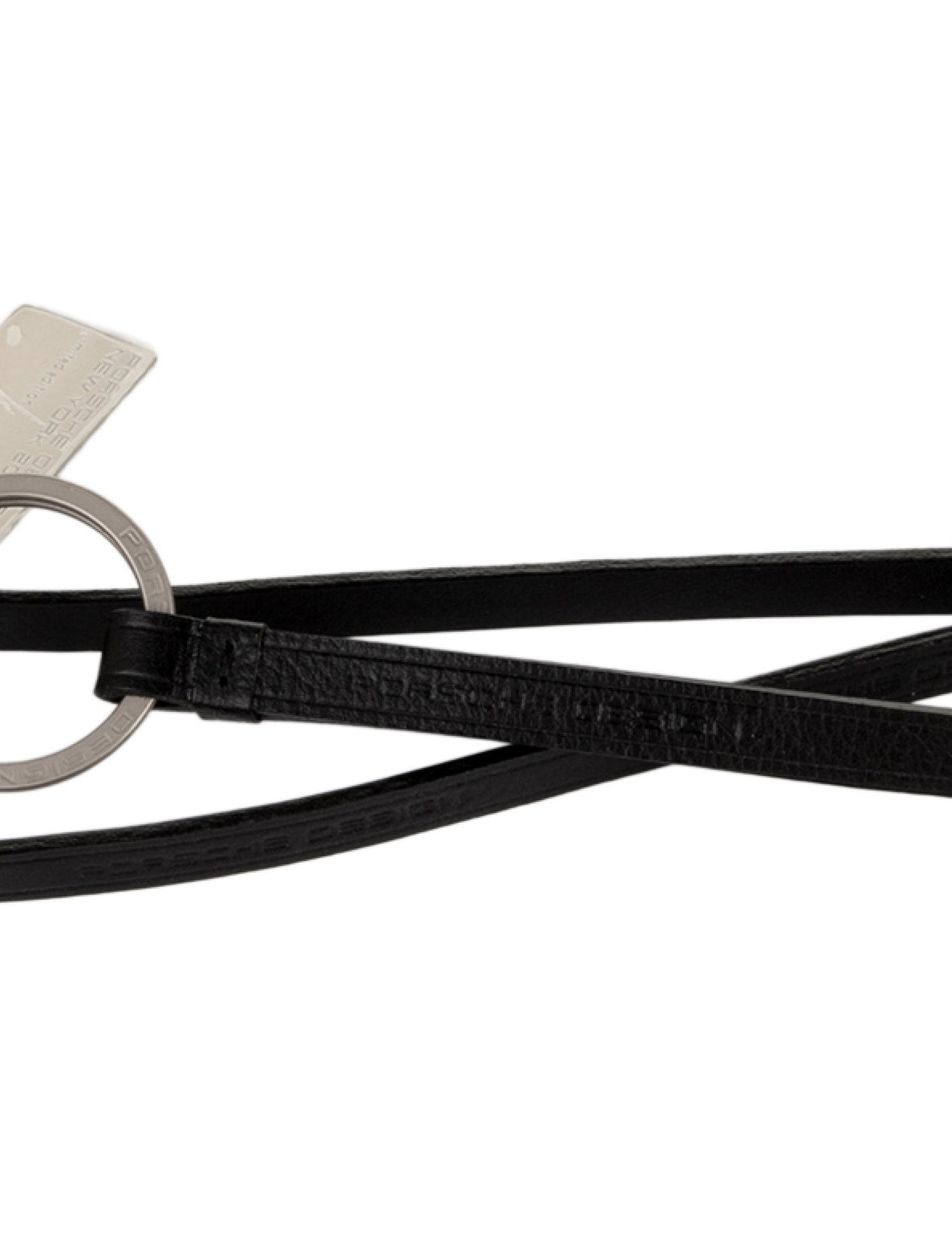 Porsche Design Leather Trim Keychain