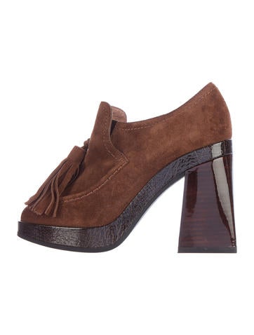 Pollini Leather Loafer Pumps