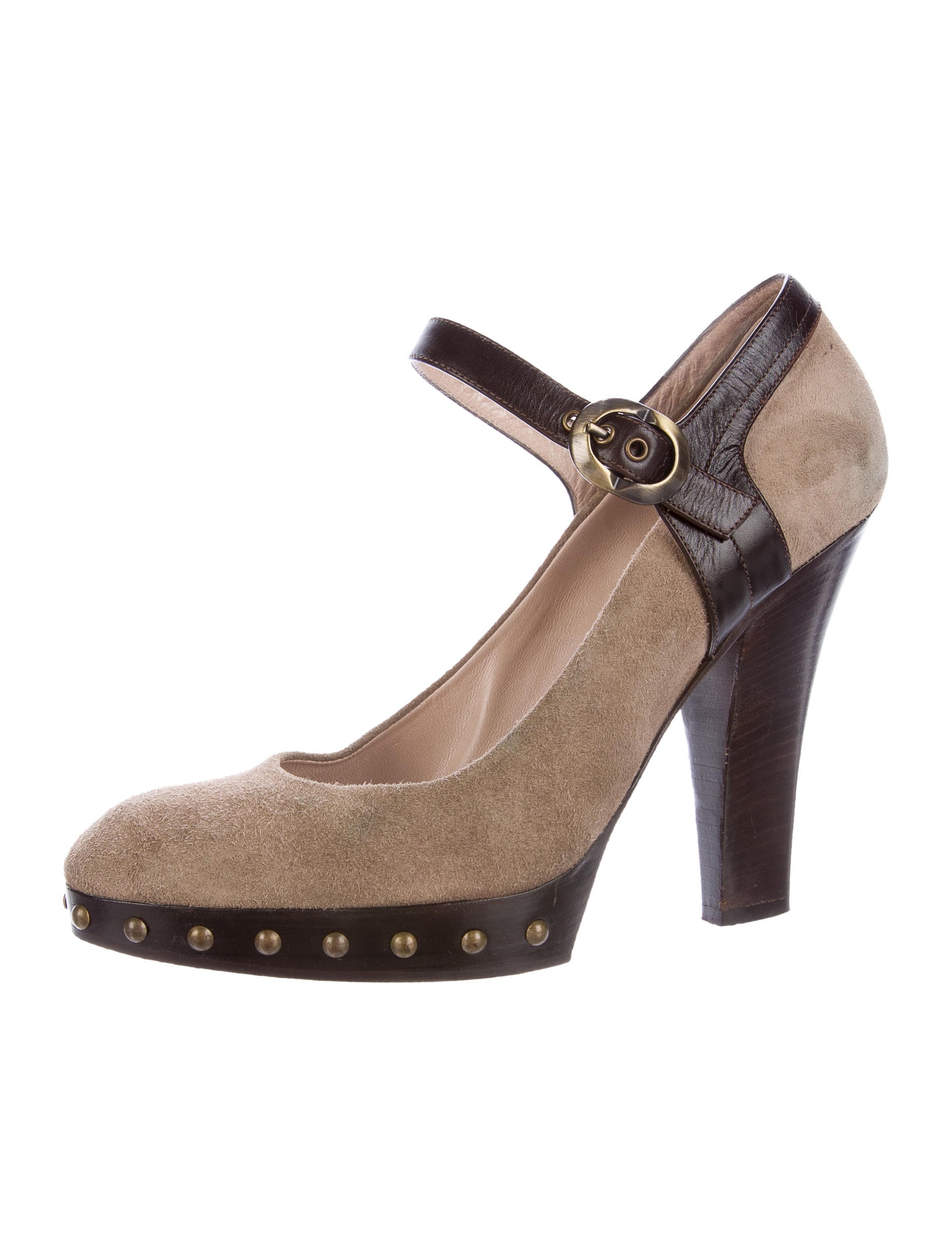 Pollini Mary Jane Platform Pumps - Shoes - POL20439 | The RealReal