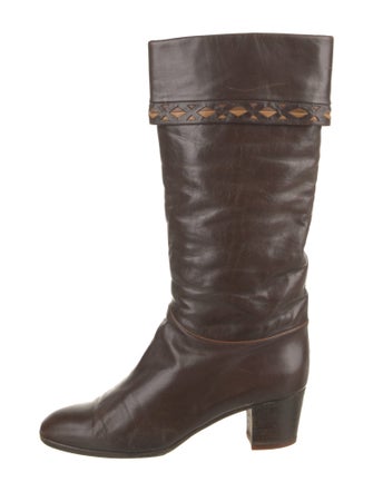 Pollini Leather Riding Boots