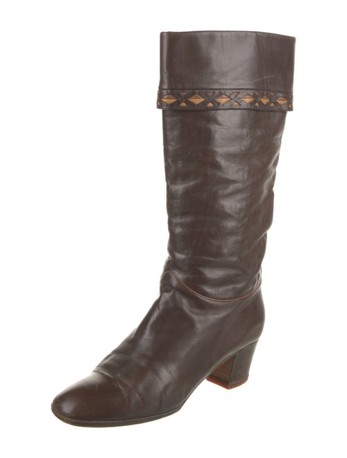 Pollini Leather Riding Boots