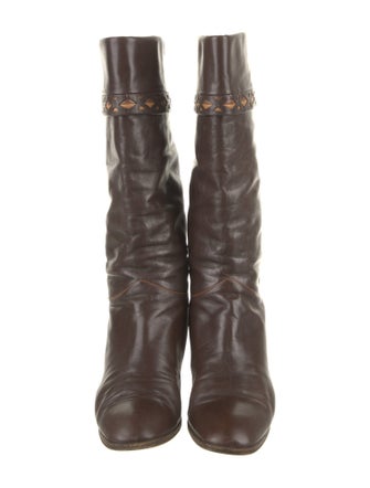 Pollini Leather Riding Boots