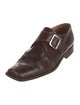Pollini Leather Monk Straps