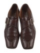 Pollini Leather Monk Straps