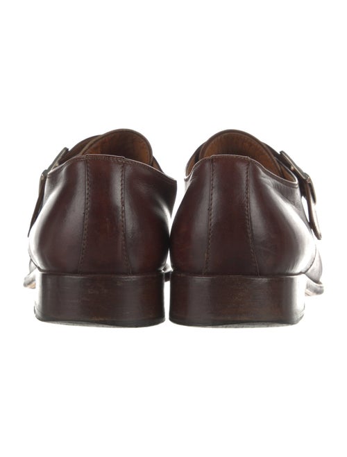 Pollini Leather Monk Straps