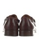 Pollini Leather Monk Straps