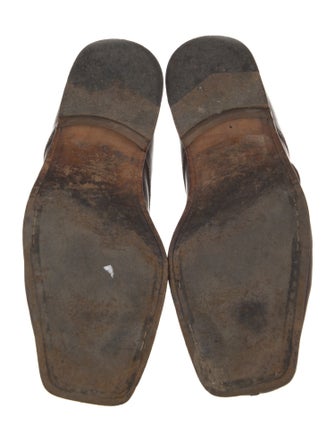 Pollini Leather Monk Straps