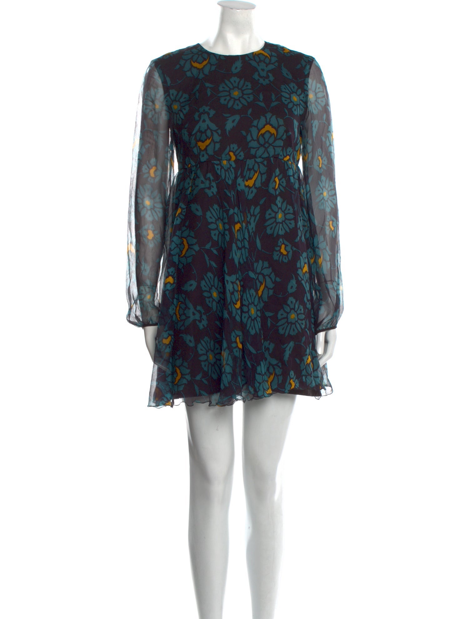 Pollini Floral Print Mini Dress