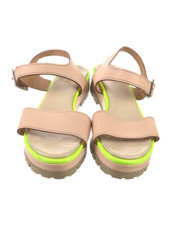 Pollini Leather Slingback Sandals