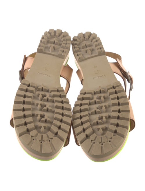 Pollini Leather Slingback Sandals